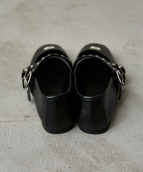 MARY QUANT（マリークワント）の「MARY QUANT × PUBLUX/マリークワント ハトメ クロス ベルト バレエシューズ[23.0~24.5cm展開]　限定展開（バレエシューズ・レディース・ブラック/ブラウン・24.5cm/24.0cm/23.5cm/23.0cm）」の8枚目の写真
