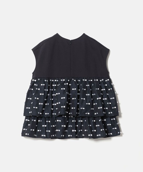 UNITED ARROWS(ユナイテッドアローズ)の「ドットリボン カットジャガード コンビ ブラウス ‐ウォッシャブル‐(シャツ/ブラウス・レディース・ブラック/ネイビー/ダークグレー・FREE)」の19枚目の写真