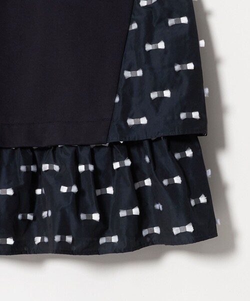 UNITED ARROWS(ユナイテッドアローズ)の「ドットリボン カットジャガード コンビ ブラウス ‐ウォッシャブル‐(シャツ/ブラウス・レディース・ブラック/ネイビー/ダークグレー・FREE)」の22枚目の写真