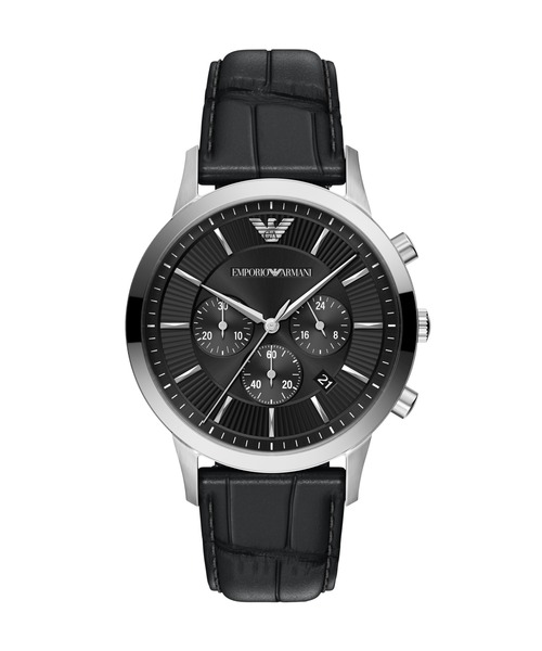 EMPORIO ARMANI(エンポリオアルマーニ)の「エンポリオ・アルマーニ 腕時計 メンズ アナログ レザー AR11820(アナログ腕時計・メンズ・ブラック・FREE)」の1枚目の写真