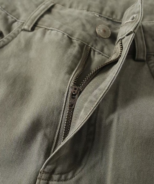 CHUN CHUN NOTES(チュンチュンノーツ)の「26AW/カーブシルエット ワイドカーゴパンツ(デニムパンツ・レディース・カーキ・L/M/S)」の10枚目の写真