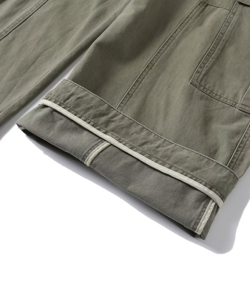 CHUN CHUN NOTES(チュンチュンノーツ)の「26AW/カーブシルエット ワイドカーゴパンツ(デニムパンツ・レディース・カーキ・L/M/S)」の11枚目の写真