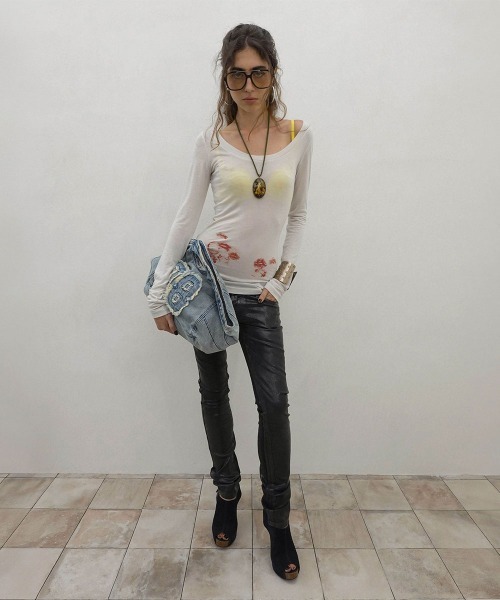 SCULPTOR(スカルプター)の「Bad Seed Denim Bag(ショルダーバッグ・レディース・ブルー/ライトブルー・FREE)」の5枚目の写真