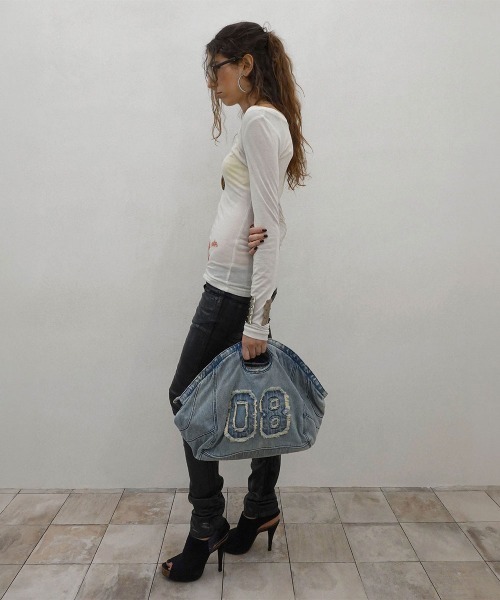 SCULPTOR(スカルプター)の「Bad Seed Denim Bag(ショルダーバッグ・レディース・ブルー/ライトブルー・FREE)」の6枚目の写真