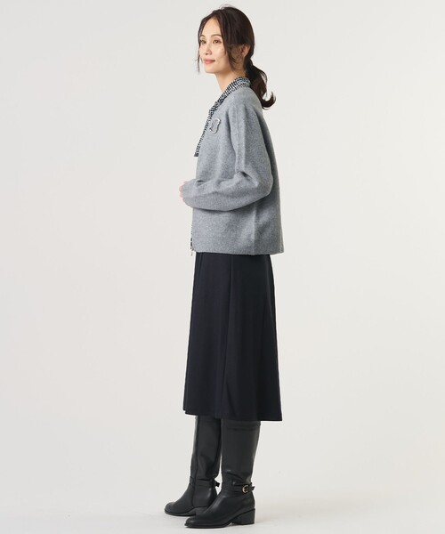 J.PRESS Ladies（J.プレス レディス）の「【シーンレスに活躍・季節の変わり目に】BOILD ニット アウター（ニット/セーター・レディース・ベージュ系/ライトグレー系/ブラウン系・SMALL）」の12枚目の写真
