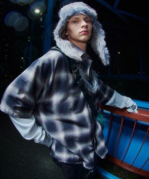 CASPER JOHN AIVER（キャスパージョンアイバー）の「AIVER　ワッフルレイヤードオンブレチェックシャツ（シャツ/ブラウス）」