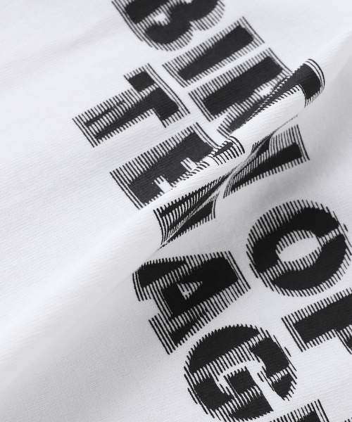 BOTT（ボット）の「BoTT / ボット MOIRE TEE（Tシャツ/カットソー・メンズ・ホワイト/ブラック/イエロー・SMALL/MEDIUM/LARGE）」の8枚目の写真
