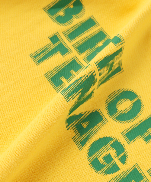 BOTT（ボット）の「BoTT / ボット MOIRE TEE（Tシャツ/カットソー・メンズ・ホワイト/ブラック/イエロー・SMALL/MEDIUM/LARGE）」の10枚目の写真