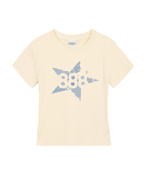 PRIMATE(プライメイト)の「SKYFI レディース スリムフィット 半袖Tシャツ 4 COLORS(Tシャツ/カットソー・レディース・クリーム/チャコール/ホワイト/ブラック・LARGE/MEDIUM/SMALL)」の4枚目の写真