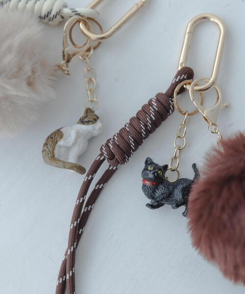 URBAN RESEARCH Sonny Label(アーバンリサーチサニーレーベル)の「CAT AND FAKEFUR CHARM(キーホルダー・レディース・ブラウン/ベージュ・ONE)」の5枚目の写真