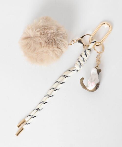 URBAN RESEARCH Sonny Label(アーバンリサーチサニーレーベル)の「CAT AND FAKEFUR CHARM(キーホルダー・レディース・ブラウン/ベージュ・ONE)」の11枚目の写真
