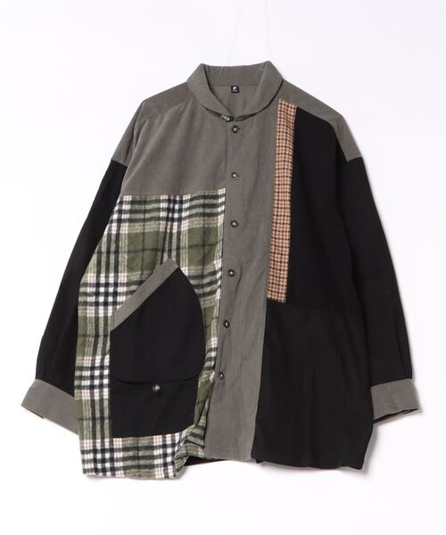 チャイハネ(チャイハネ)の「【チャイハネ】アメハントMEN'Sシャツ(シャツ/ブラウス・メンズ・ベージュ/ブラック/レッド・FREE)」の1枚目の写真