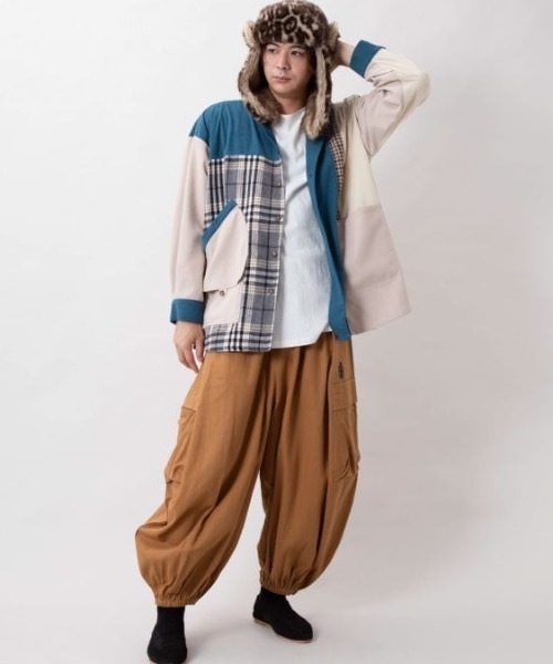 チャイハネ(チャイハネ)の「【チャイハネ】アメハントMEN'Sシャツ(シャツ/ブラウス・メンズ・ベージュ/ブラック/レッド・FREE)」の5枚目の写真