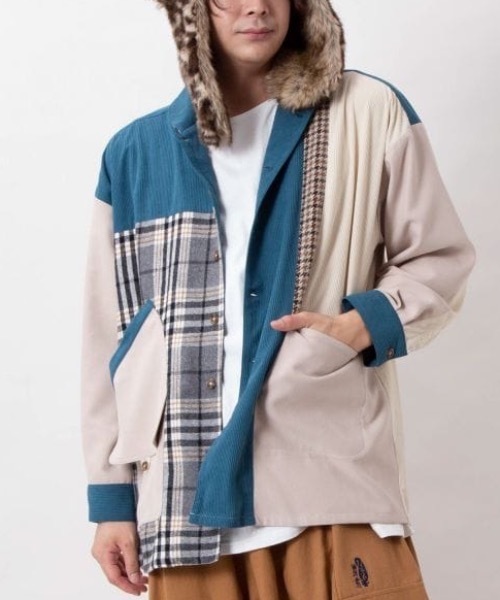 チャイハネ(チャイハネ)の「【チャイハネ】アメハントMEN'Sシャツ(シャツ/ブラウス・メンズ・ベージュ/ブラック/レッド・FREE)」の6枚目の写真
