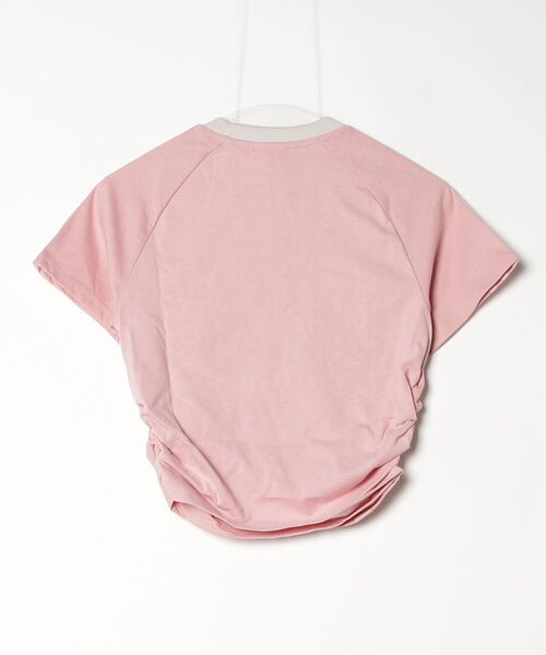 adidas（アディダス）の「アディルナ シーズン2ｘジェニー レイヤード Tシャツ / アディダスオリジナルス adidas Originals（Tシャツ/カットソー・レディース・ピンク・MEDIUM/SMALL/X-LARGE/X-SMALL/XX-LARGE/LARGE）」の6枚目の写真