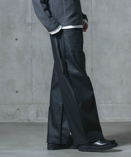 MDR(エムディアール)の「フェイクレザーバレルレッグパンツ【セットアップ対応】(その他パンツ・メンズ・ブラック・L/M)」の7枚目の写真