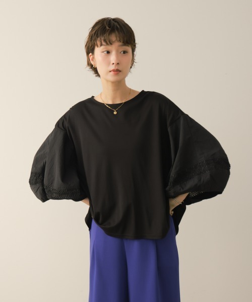 Bou Jeloud(ブージュルード)の「袖バルーンボリュームカットソー(Tシャツ/カットソー・レディース・ブラック/ブラウン・FREE)」の5枚目の写真
