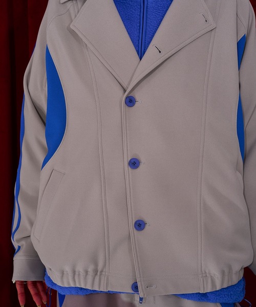 Nora Lily(ノラリリー)の「【Nora Lily】Line Track Jersey Blouson(ブルゾン・レディース・グレー/モカ/ネイビー・FREE)」の9枚目の写真