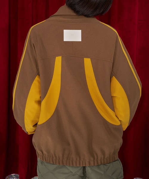 Nora Lily(ノラリリー)の「【Nora Lily】Line Track Jersey Blouson(ブルゾン・レディース・グレー/モカ/ネイビー・FREE)」の17枚目の写真