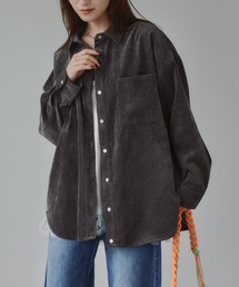 【3WAY】コーデュロイ ビッグ シャツ ジャケット