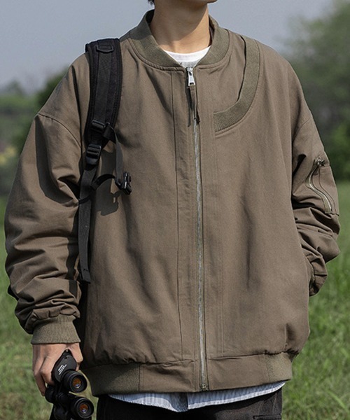 KELVIN(ケルヴァン)の「Relaxed Flight Jacket リラックスフライトジャケット(その他アウター・メンズ・カーキ系/グレー/ブラック・MEDIUM/LARGE)」の3枚目の写真