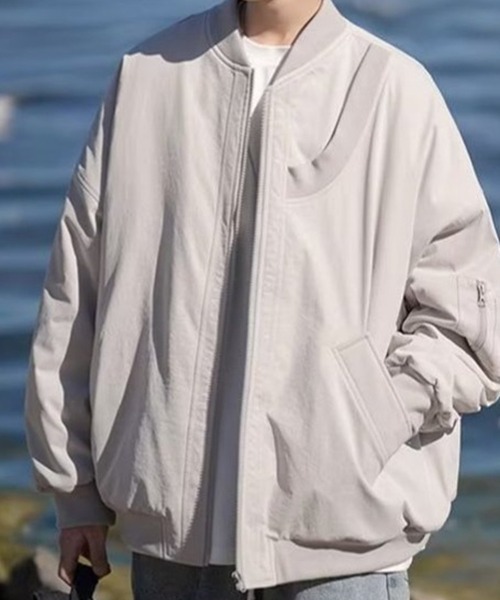 KELVIN(ケルヴァン)の「Relaxed Flight Jacket リラックスフライトジャケット(その他アウター・メンズ・カーキ系/グレー/ブラック・MEDIUM/LARGE)」の5枚目の写真