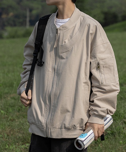 KELVIN(ケルヴァン)の「Relaxed Flight Jacket リラックスフライトジャケット(その他アウター・メンズ・カーキ系/グレー/ブラック・MEDIUM/LARGE)」の6枚目の写真