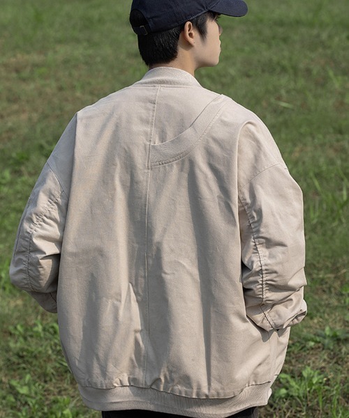 KELVIN(ケルヴァン)の「Relaxed Flight Jacket リラックスフライトジャケット(その他アウター・メンズ・カーキ系/グレー/ブラック・MEDIUM/LARGE)」の7枚目の写真