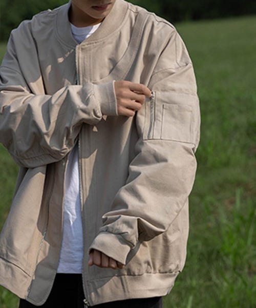 KELVIN(ケルヴァン)の「Relaxed Flight Jacket リラックスフライトジャケット(その他アウター・メンズ・カーキ系/グレー/ブラック・MEDIUM/LARGE)」の8枚目の写真