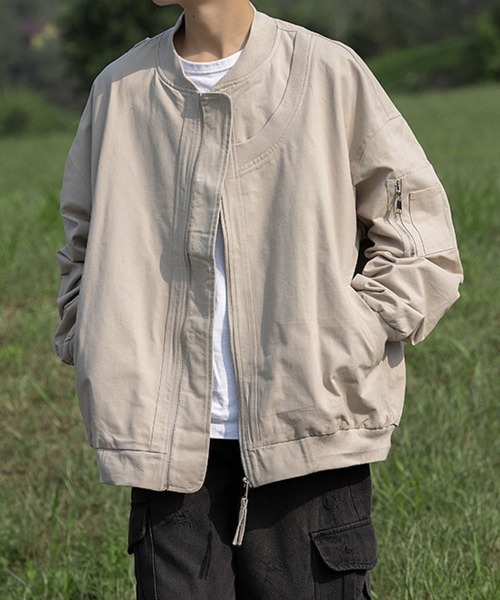 KELVIN(ケルヴァン)の「Relaxed Flight Jacket リラックスフライトジャケット(その他アウター・メンズ・カーキ系/グレー/ブラック・MEDIUM/LARGE)」の9枚目の写真