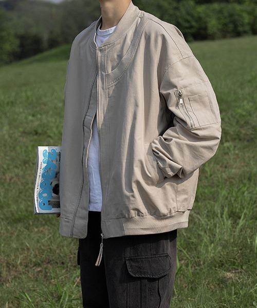 KELVIN(ケルヴァン)の「Relaxed Flight Jacket リラックスフライトジャケット(その他アウター・メンズ・カーキ系/グレー/ブラック・MEDIUM/LARGE)」の10枚目の写真