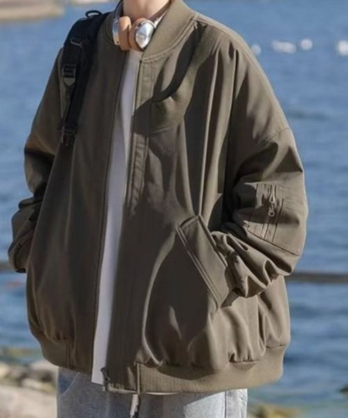 KELVIN(ケルヴァン)の「Relaxed Flight Jacket リラックスフライトジャケット(その他アウター・メンズ・カーキ系/グレー/ブラック・MEDIUM/LARGE)」の12枚目の写真