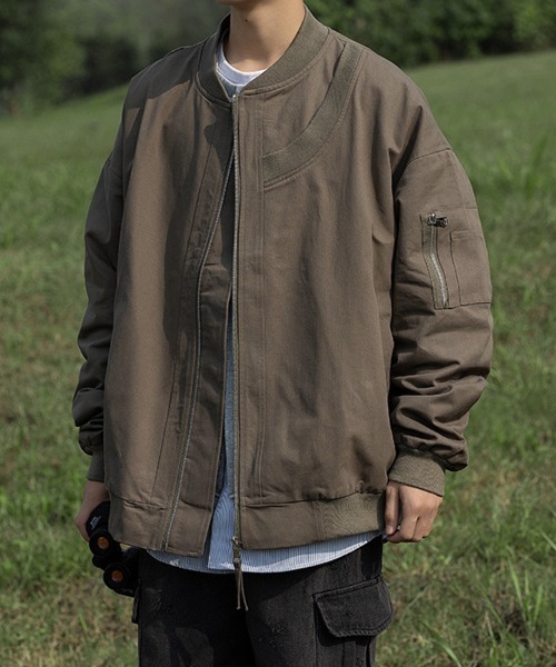 KELVIN(ケルヴァン)の「Relaxed Flight Jacket リラックスフライトジャケット(その他アウター・メンズ・カーキ系/グレー/ブラック・MEDIUM/LARGE)」の13枚目の写真