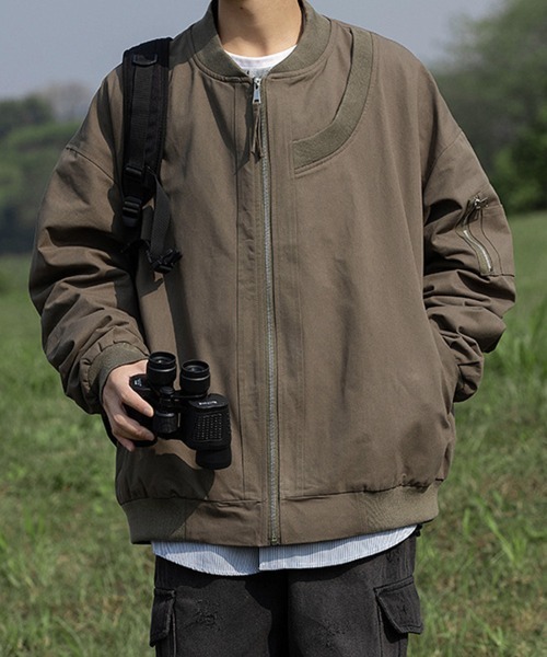 KELVIN(ケルヴァン)の「Relaxed Flight Jacket リラックスフライトジャケット(その他アウター・メンズ・カーキ系/グレー/ブラック・MEDIUM/LARGE)」の14枚目の写真