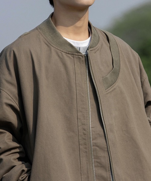 KELVIN(ケルヴァン)の「Relaxed Flight Jacket リラックスフライトジャケット(その他アウター・メンズ・カーキ系/グレー/ブラック・MEDIUM/LARGE)」の15枚目の写真