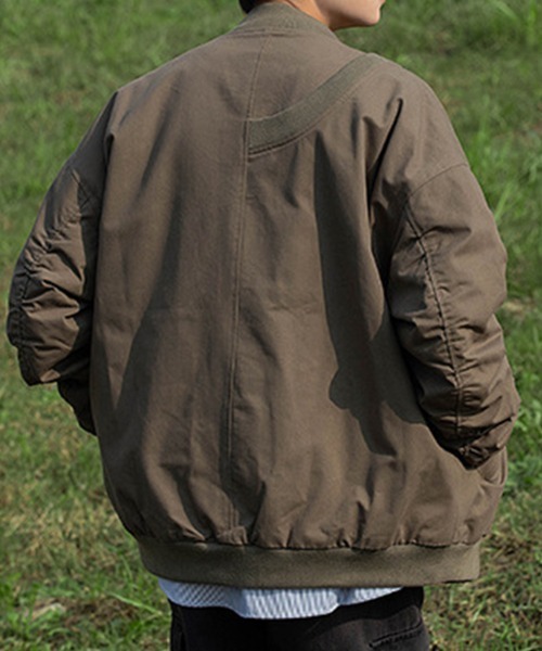 KELVIN(ケルヴァン)の「Relaxed Flight Jacket リラックスフライトジャケット(その他アウター・メンズ・カーキ系/グレー/ブラック・MEDIUM/LARGE)」の16枚目の写真