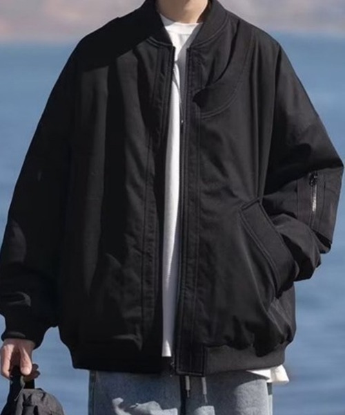 KELVIN(ケルヴァン)の「Relaxed Flight Jacket リラックスフライトジャケット(その他アウター・メンズ・カーキ系/グレー/ブラック・MEDIUM/LARGE)」の18枚目の写真
