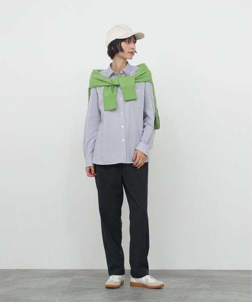 human woman（ヒューマンウーマン）の「◆ＴＲストレッチツイルドロストパンツ（その他パンツ・レディース・グレー系その他/ホワイト・MEDIUM/SMALL）」の5枚目の写真