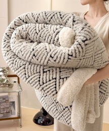 Ritzy（リッツィー）の「リバーシブルチェックふわふわブランケット（寝具）」