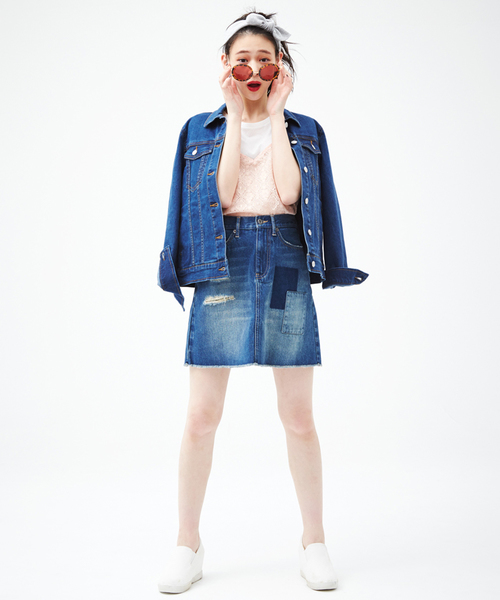 WEGO（ウィゴー）の「WEGO/キャミソールレイヤードTシャツ（キャミソール・レディース・オフホワイト/その他1/その他2/ブラック/ライトベージュ/ピンク・FREE）」の19枚目の写真