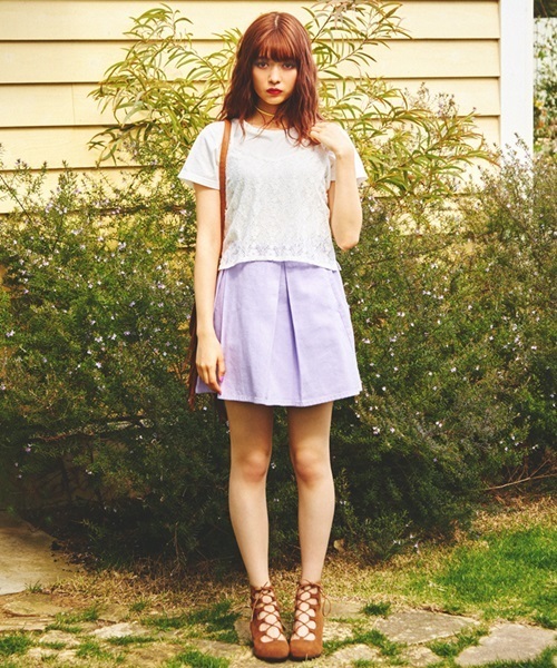 WEGO（ウィゴー）の「WEGO/キャミソールレイヤードTシャツ（キャミソール・レディース・オフホワイト/その他1/その他2/ブラック/ライトベージュ/ピンク・FREE）」の21枚目の写真