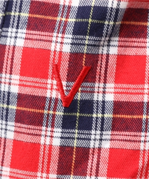 VADEL（バデル）の「3ホックチェックシャツ（シャツ/ブラウス・メンズ・ブルー/レッド・SMALL/MEDIUM/LARGE）」の8枚目の写真