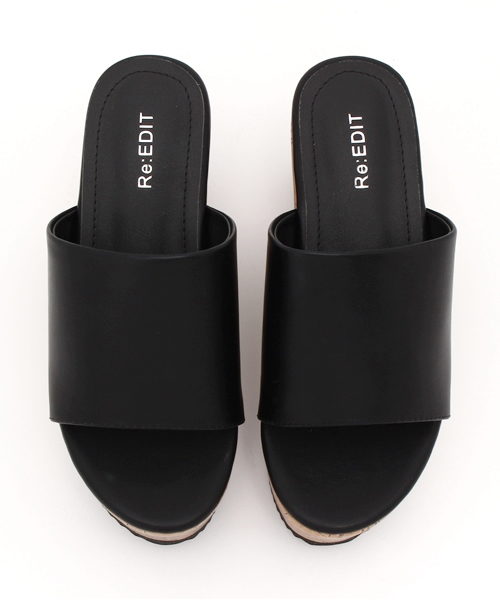Re:EDIT（リエディ）の「ワンベルトTYPE厚底ウェッジソールサンダル[CHICMUSE][春夏新作][リエディオリジナル][Re:EDIT/リエディ]（サンダル・レディース・ホワイト/シルバー/ブラック/キャメル/ベージュ/ブルー・X-SMALL/MEDIUM/SMALL/LARGE/XX-LARGE/X-LARGE）」の10枚目の写真