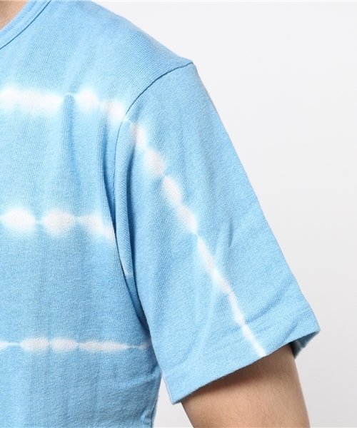 Denime(ドゥニーム)の「タイダイボーダーTシャツ(Tシャツ/カットソー・メンズ・ブルー/ネイビー・LARGE/MEDIUM/SMALL)」の6枚目の写真