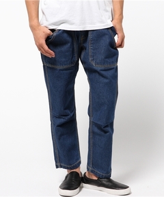 ガーデニングデニムクロップドパンツ