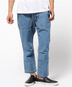 ガーデニングデニムクロップドパンツ