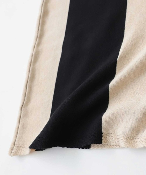 antiqua（アンティカ）の「変形ニットボーダーワンピース（ワンピース・レディース・ブラック系その他・M）」の17枚目の写真