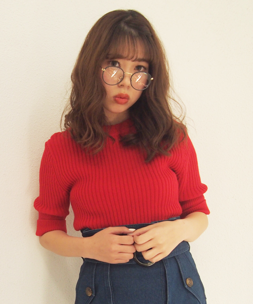 dazzlin（ダズリン）の「ベーシックリブニット（ニット/セーター・レディース・アイボリー/レッド/ネイビー/その他1・FREE）」の4枚目の写真