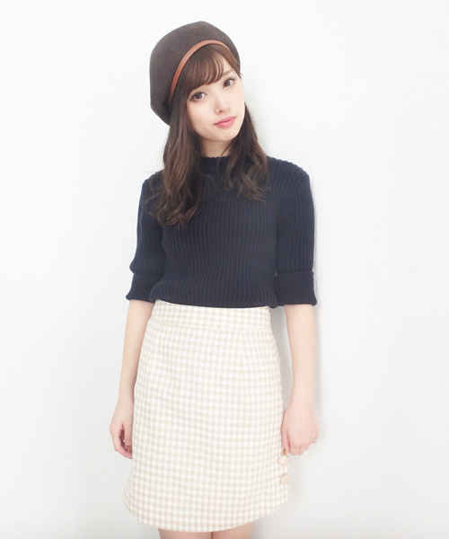 dazzlin（ダズリン）の「ベーシックリブニット（ニット/セーター・レディース・アイボリー/レッド/ネイビー/その他1・FREE）」の7枚目の写真