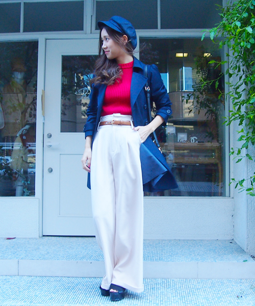 dazzlin（ダズリン）の「ベーシックリブニット（ニット/セーター・レディース・アイボリー/レッド/ネイビー/その他1・FREE）」の9枚目の写真